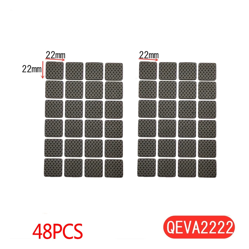 Tapis de protection anti-rayures pour pieds de meubles, couvre-pieds de table, antidérapants, noirs, autocollants