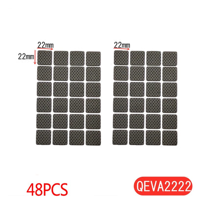 Tapis de protection anti-rayures pour pieds de meubles, couvre-pieds de table, antidérapants, noirs, autocollants