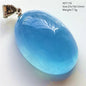 Natural Blue Aquamarine Pendant Clear Water Drop Women Men Brazil Aquamarine Crystal Necklace Jewelry AAAAA