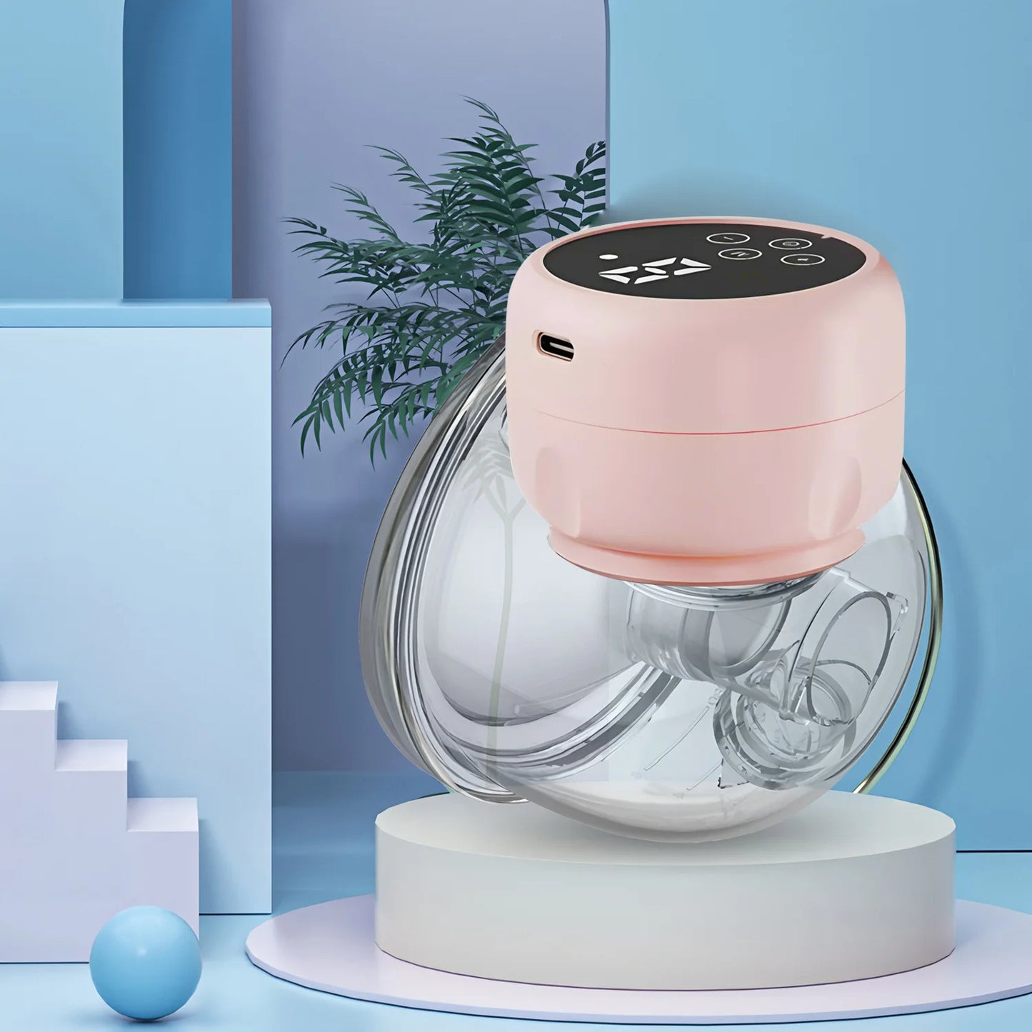 Wearable Breast Pump Hands Free Electric Portable Wearable Breast Pumps Slient BPA-free Breastfeeding Milk Collector