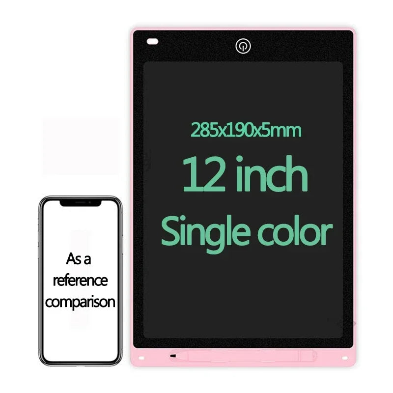 Tablette d'écriture LCD 10/12 pouces, planche à dessin pour enfants, graffiti, bloc-notes, jouets, écriture manuscrite, tableau noir, planche à dessin magique, jouet pour enfants, cadeau