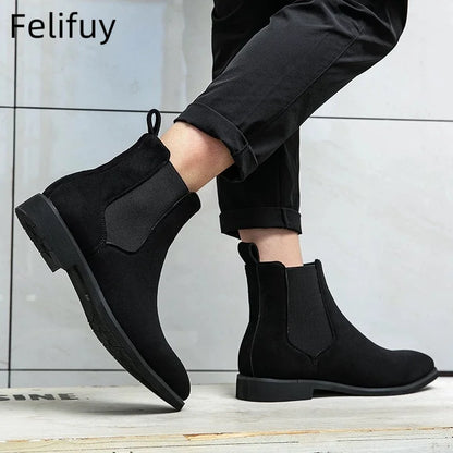 Bottines Chelsea marron, noires et rouges pour homme, bottines de cowboy, faites à la main, pointures 38 à 46