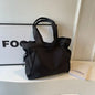 Sac fourre-tout décontracté de grande capacité, sac de voyage simple pour femme, grand sac à bandoulière, sacs à main esthétiques, sac fourre-tout à cordon