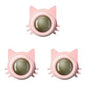 Lot de 1 à 5 balles murales rotatives à l'herbe à chat pour chaton, jouets à mâcher à lécher, nettoyage des dents, jouet à mordre pour chat d'intérieur, fournitures pour animaux de compagnie