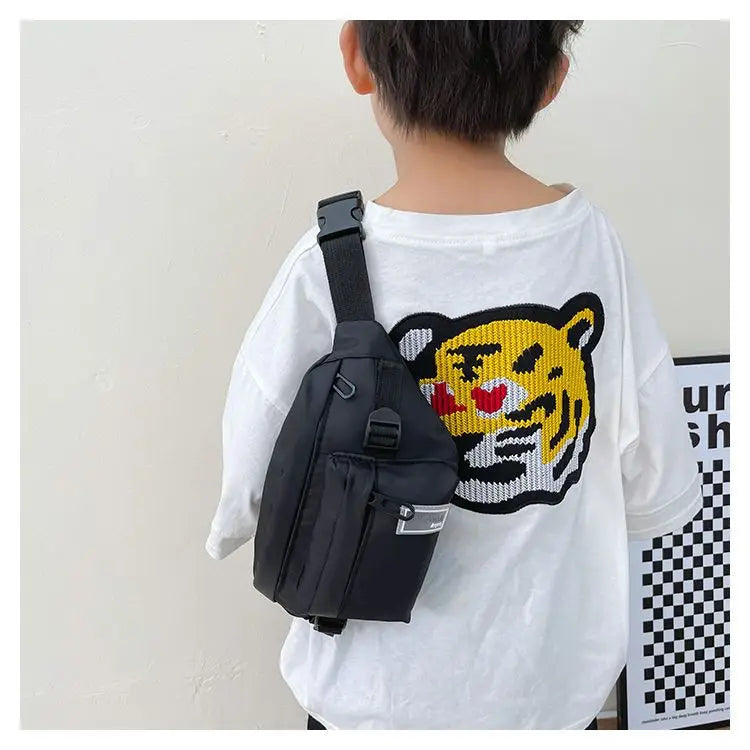 Casual Design Children's Chest Bag Handsome Boys Small Shoulder Messenger Bags Baby Kids Purse Handbags Cool Girls Fanny Pack