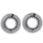 2pcs Rhinestone Plastic Full Circle Stretch Diamond Flexible Comb Teeth Headband Hair Band Clip Face Wash Fixed Hair Accessories