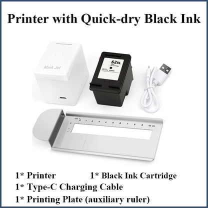 Mark Jet Mini Portable Color Printer Customized Text Smartphone Wireless Printing Handheld Inkjet Printer Tattoo Printer