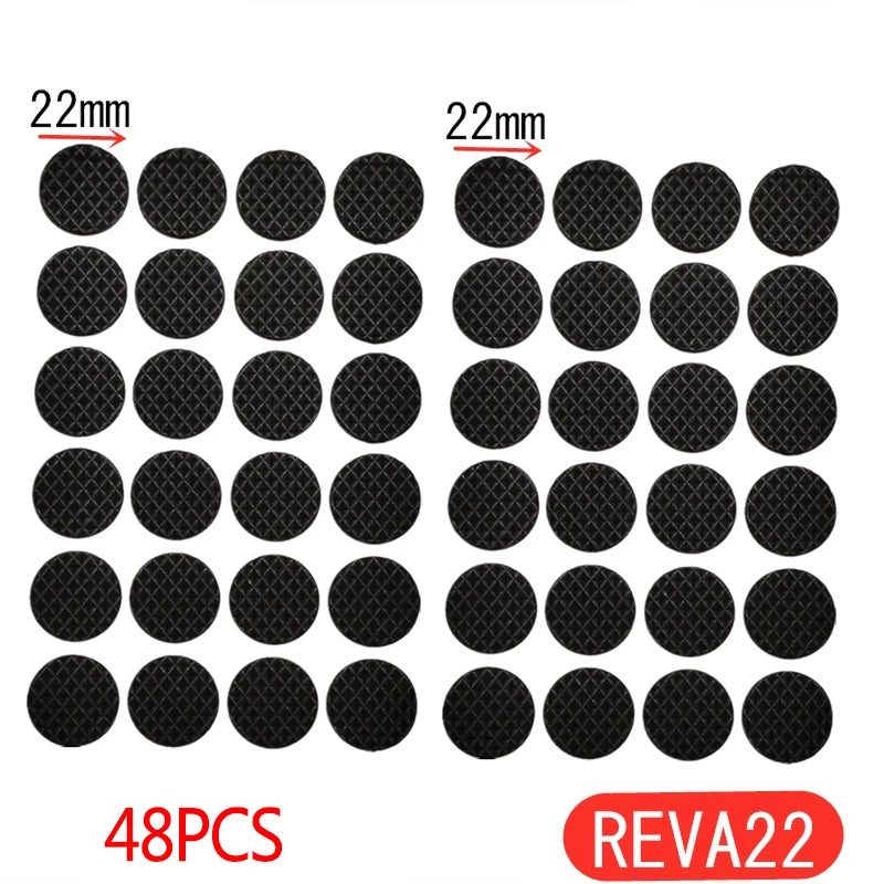 Tapis de protection anti-rayures pour pieds de meubles, couvre-pieds de table, antidérapants, noirs, autocollants