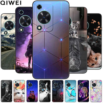 For Huawei NOVA Y72 Case Cute Cats Painted Soft TPU Silicone Cover for Huawei Nova Y72 Y 72 MGA-LX3 Phone Cases Protective Shell