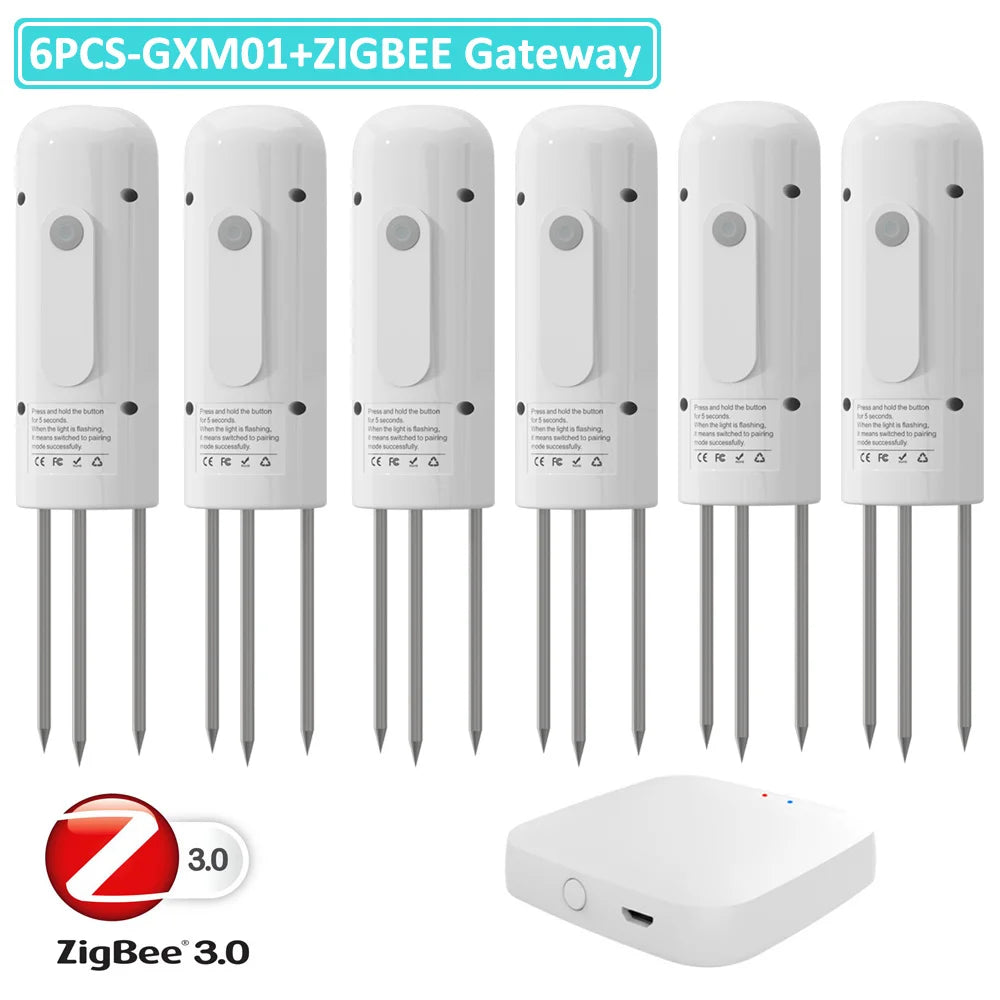 Moniteur de plantes ZIGBEE, compteur de température du sol extérieur, testeur d'humidité, capteur d'automatisation de jardin, détecteur TUYA d'irrigation