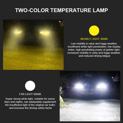 EURS H4 LED headlights 16000LM 80W 6000K 4300K 9003 bulbs for automotive and motorcycle headlights 12V 24V