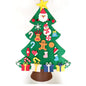 Felt Christmas Tree Gifts for Toddlers Kids with Led String Light, 3.2ft Wall Hanging DIY Xmas Tree 32 Ornaments Home Decoration