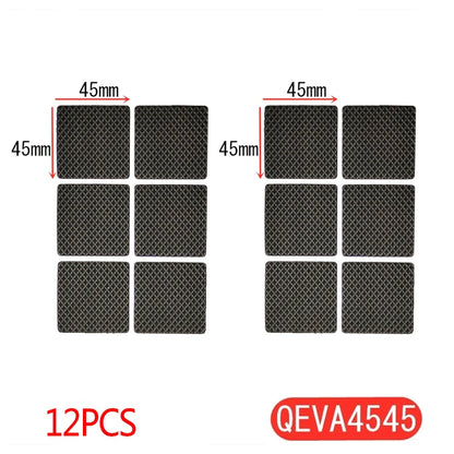 Tapis de protection anti-rayures pour pieds de meubles, couvre-pieds de table, antidérapants, noirs, autocollants