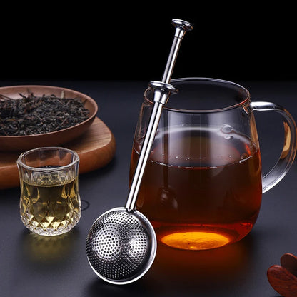 Tea Infuser Stainless Steel Tea Strainer Leaf Tea Filter Sieve Spice Ball Infuser Mesh Strainer Tea Brewing Kitchen Accessories
