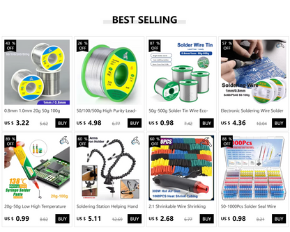 50/100/250PCS Mixed Heat Shrink Connect Terminals Waterproof Solder Sleeve Tube Electrical Wire Insulated Splice Connectors Kit