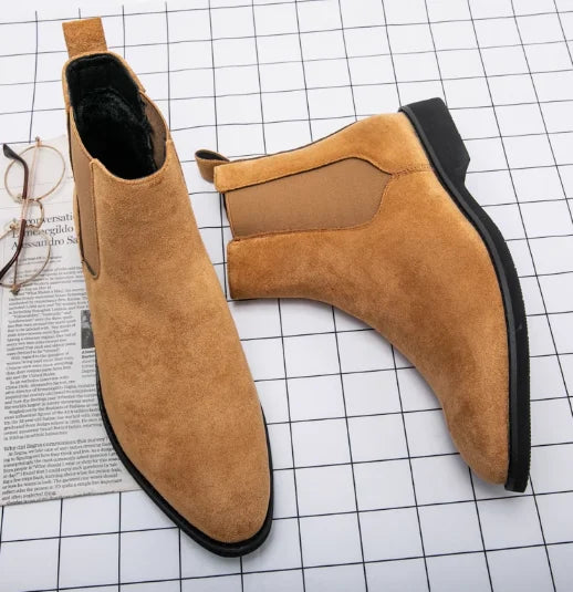 Bottines Chelsea marron, noires et rouges pour homme, bottines de cowboy, faites à la main, pointures 38 à 46