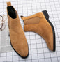 Bottines Chelsea marron, noires et rouges pour homme, bottines de cowboy, faites à la main, pointures 38 à 46