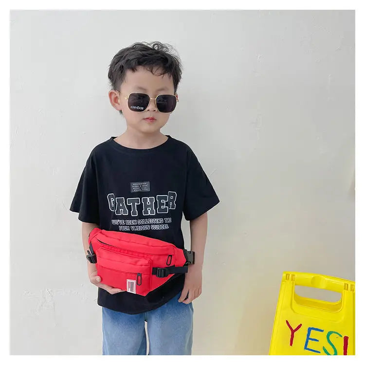 Casual Design Children's Chest Bag Handsome Boys Small Shoulder Messenger Bags Baby Kids Purse Handbags Cool Girls Fanny Pack