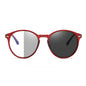 Lunettes photochromiques anti-rayons bleus pour ordinateur, monture ronde vintage, pour homme et femme, verres de jeu, anti-fatigue oculaire, bloquant la lumière