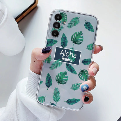 For Samsung Galaxy S23 FE Case Flowers Soft Silicone Back Case for Samsung S 23 FE Phone Cover S 23FE Coque Funda Transparent