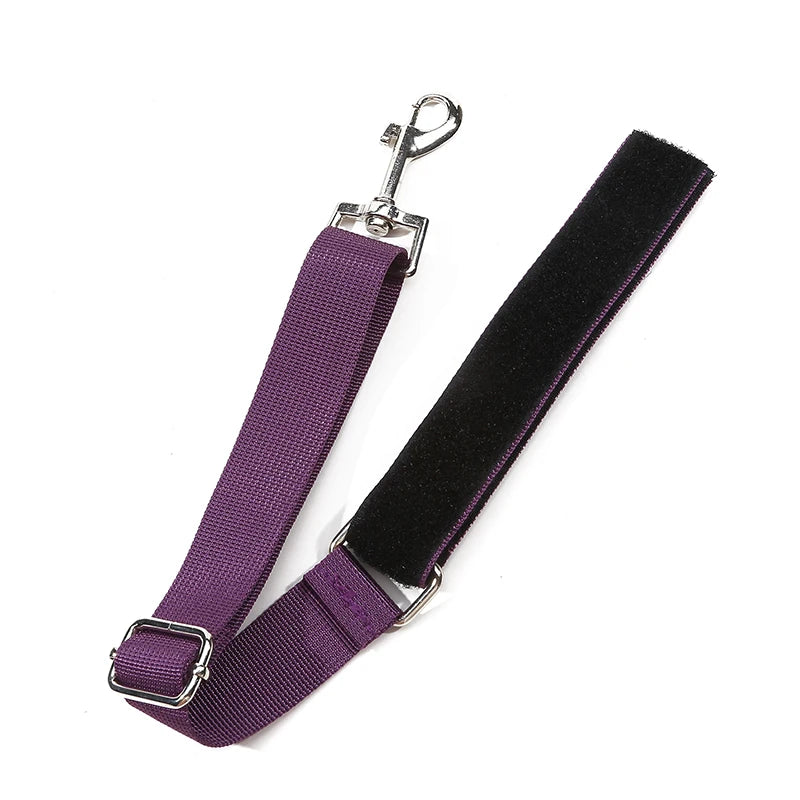 Dog Collar Pet Grooming Loops Safety Rope Leash Leads Dog Accessories Nylon Restraint Noose Solid Color Pet Supplies Adjustable