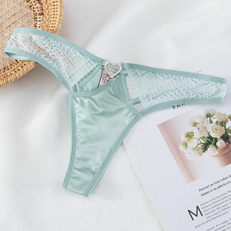 European Thong  Women's Underwear Panty Low Waist Seamless Underpants Comfort G-String Sexy Lace Panties Female Sexy Lingerie