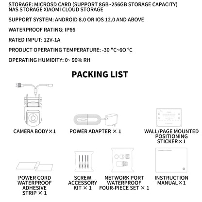 NEW Xiaomi Outdoor CW500 Dual Camera Version IP66 Security Protection CCTV AI Detection Full-Color Night Vision Smart Home