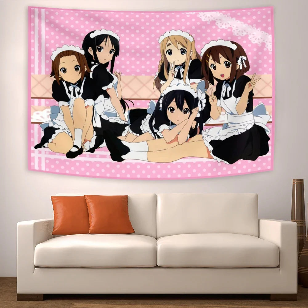 Japan Kawaii Anime Tapestry Flag Tapestry Wall Hanging Living Room For Bedroom Room Decor College Dorm Party Banners Backdrops