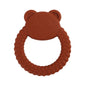 1Pcs Baby Silicone Teether Ring BPA Free Rattles Bracelet Food Grade Newborn Baby Accessories Cartoon Silicone Teething Toys