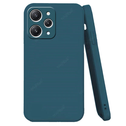 For Xiaomi Redmi 12 Case Cover Redmi 12 Capas Liquid Silicone Shockproof Back Bumper TPU Soft Case Redmi 9T 10 10C 12C 12 Fundas