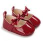 Baby Shoes Cute Baby Sweet Princess Style 0-1 Year Old Non slip Fabric Sole Newborn Red Holiday Walking Shoes 2023 New Ins Super