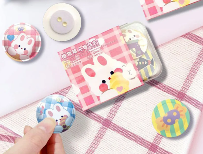 Patch à perles éclatantes d'huile essentielle de plante pure pour la prévention des piqûres d'insectes à domicile pour enfants et adultes, patch apaisant et somnifère à base de plantes