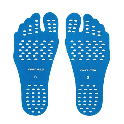 Semelles adhésives antidérapantes en gel de silice pour chaussures de plage, coussinets antidérapants, autocollants pour pieds nus, bord de mer