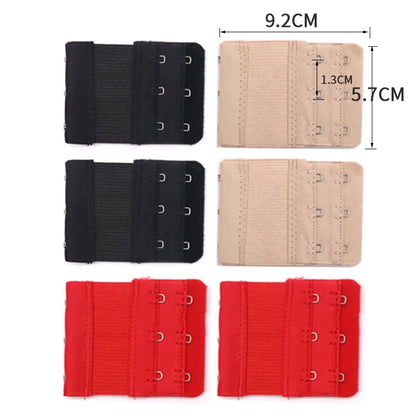 6pcs Back Bra Extender Strap Extension 2 Hooks Extenders For Women Bra Accessories Lengthened Buckle Bra Hook Botton Intimates