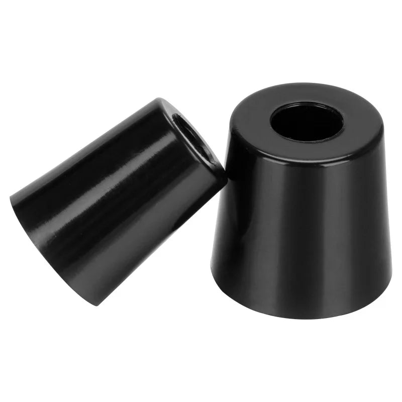 Lot de 8 pieds de meubles antidérapants noirs, coussinets coniques en caoutchouc pour protection de sol