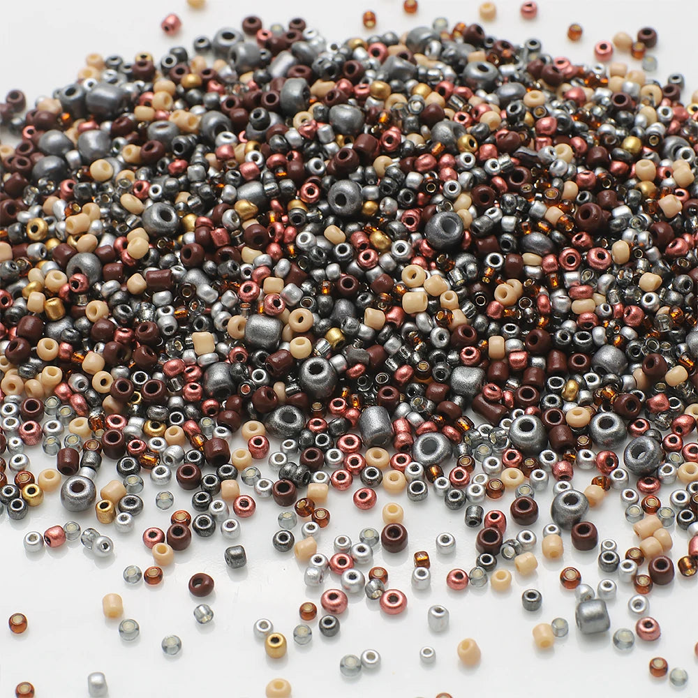 18g Mix Size 1.5-4mm Crystal Seed Beads Round Solid Colors Loose Spacer Glass Beads for Fashion DIY Handmade Bracelet Jewelry