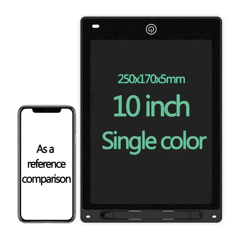 Tablette d'écriture LCD 10/12 pouces, planche à dessin pour enfants, graffiti, bloc-notes, jouets, écriture manuscrite, tableau noir, planche à dessin magique, jouet pour enfants, cadeau