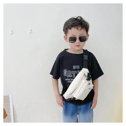 Casual Design Children's Chest Bag Handsome Boys Small Shoulder Messenger Bags Baby Kids Purse Handbags Cool Girls Fanny Pack