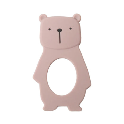 1Pcs Baby Silicone Teether Ring BPA Free Rattles Bracelet Food Grade Newborn Baby Accessories Cartoon Silicone Teething Toys