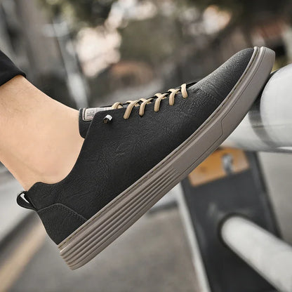 2024 New Genuine Leather Men's Casual Shoes Luxury Brand Outdoor Sneakers Tennis Masculino High Quality Sport Shoes for Men