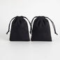 Lot de 10 pochettes en velours à cordon coulissant en flanelle grise pour bijoux, trousses de maquillage, pochettes cadeaux chics pour mariage