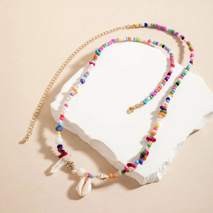 Chaîne de taille bohème d'été, pendentif en forme d'étoile de mer, coquillage, lien de taille ajouré, chaîne de corps pour bikini de plage pour femmes