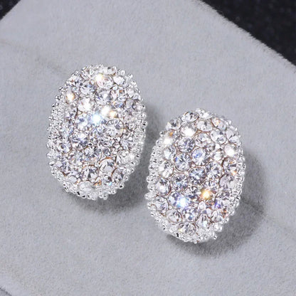 Classic Design Romantic Jewelry 2024 Fashion AAA Cubic Zirconia Stone Stud Earrings For Women Elegant Wedding Jewelry Gift E5893