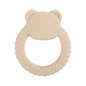1Pcs Baby Silicone Teether Ring BPA Free Rattles Bracelet Food Grade Newborn Baby Accessories Cartoon Silicone Teething Toys