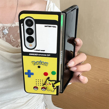 Japan Anime P-Pokemon Phone Case For Samsung Galaxy Z Flip 6 zflip7 Z Fold 3 4 5 7 zfold4 zflip6 Squirtle Charmander Cover