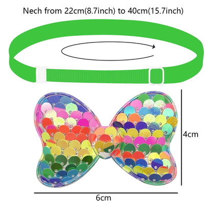 50/100pcs Sequin Style Pet Puppy Ties Dog Accessories Pet Dog Bow Tie Bowknot Dog Bowtie Collar Pet Dog Grooming Product