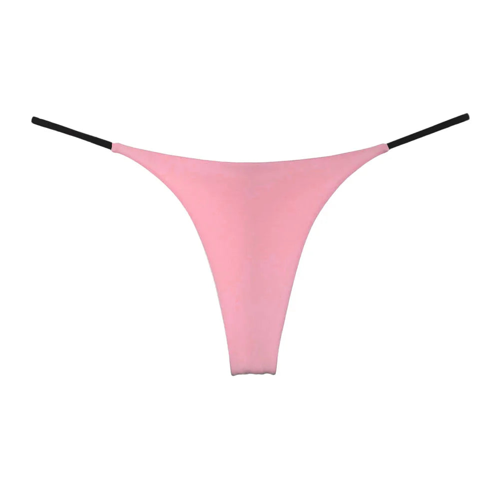 Women's Panties Sexy T-back G-strings Thongs Low Rise Lingerie Underwear Comfortable High Cut Ladies Briefs Tanga