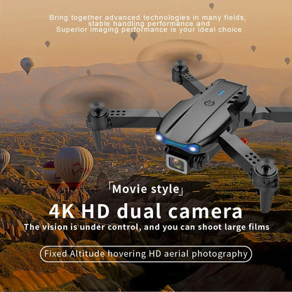 2025 E99 Pro Drone Quadcopter Remote Control Handle Four Axis Aircraft HD 6K Photography UAV Altitude Fixation Helicopter Toys