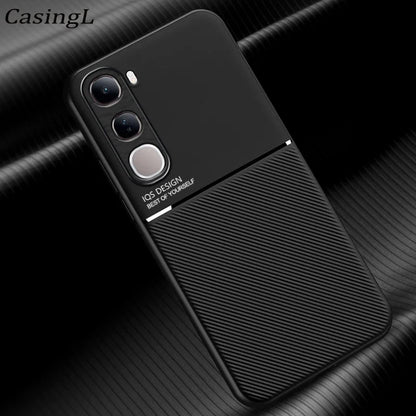 Magnetic Car Phone Case for vivo V40 Lite 4g/5G Prov40 vivo Magnet Metal Soft TPU Shockproof Cover VIVO V40 pro V 40 v40 lite 4G