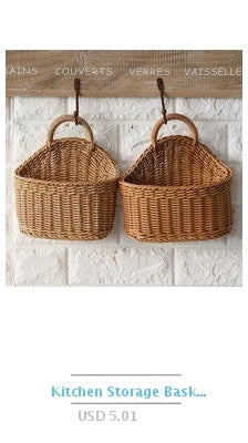 Boîte de rangement tissée à la main Grand panier Rangement de vêtements tissés Cuisine Chambre Salon Vêtements Épicerie Articles divers Organisateur